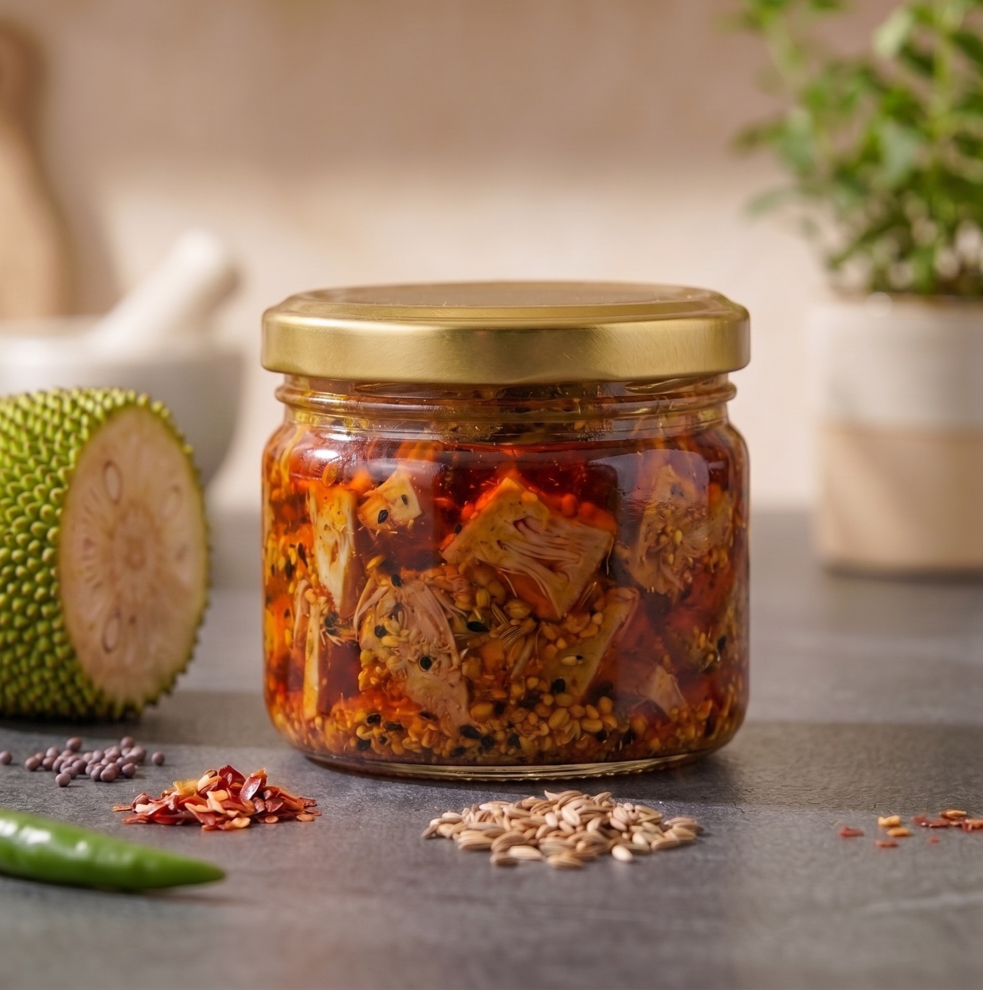 Jackfruit Pickle (Kathal Ka Achar)